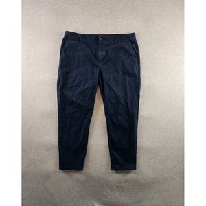 Under 510 Chino Pants Mens 38X26 Navy Casual Flat Front Stretch Straight Khakis